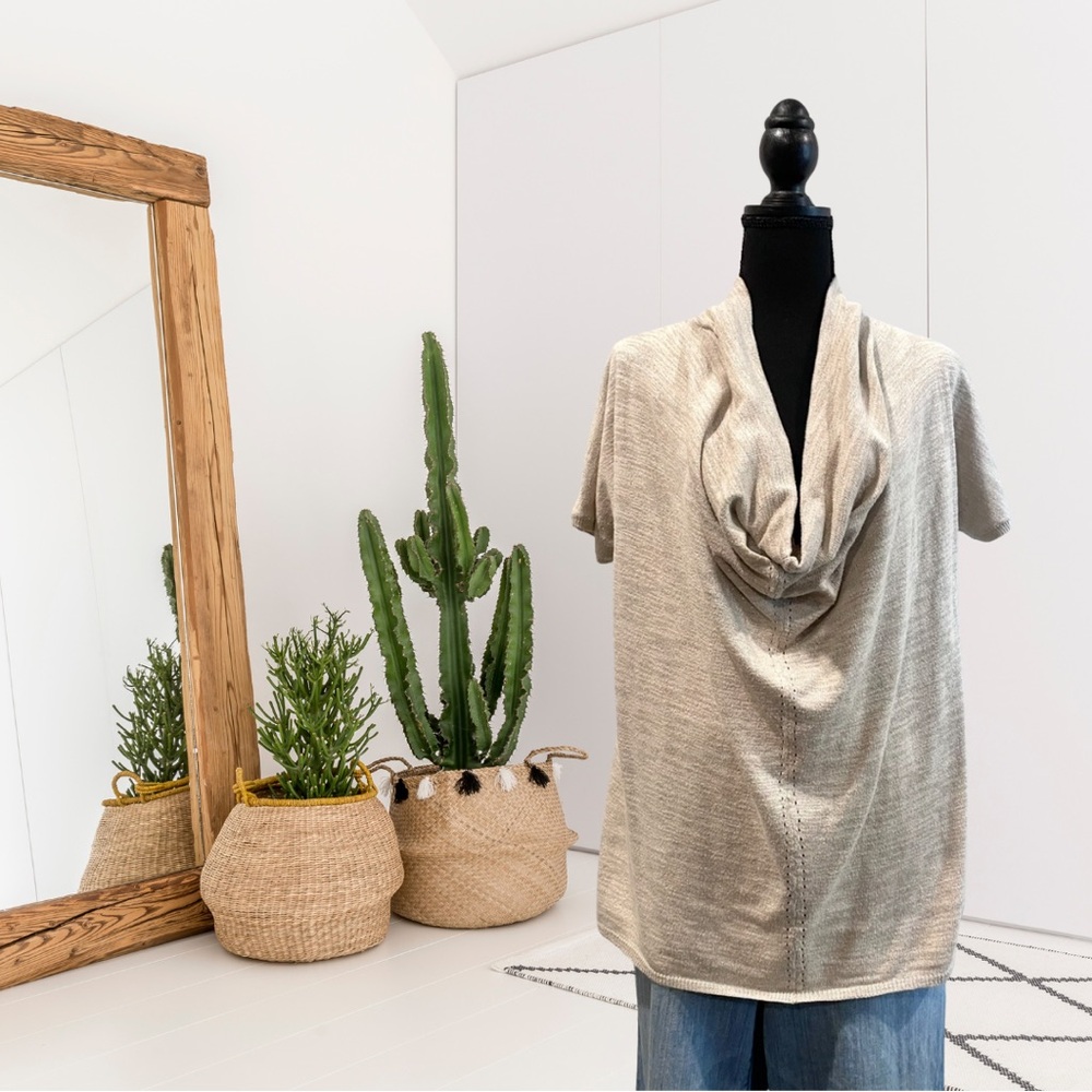 Knitted & Knotted Celise Draped Neck Knit Top